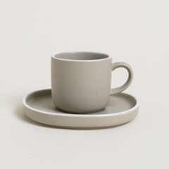 SET DE TAZA Y PLATO DE PORCELANA COPENHAGUE 200ML