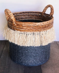 CANASTO ÁFRICA \ FIBRAS NAT \ LARGE - comprar online