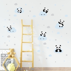 Adesivo de Parede Urso Panda, nuvens, estrelas na internet