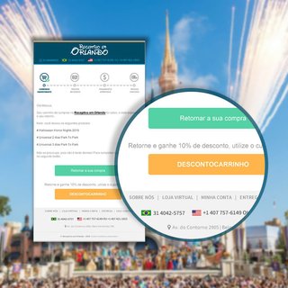 E-mails de contato da loja virtual personalizados
