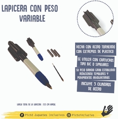 LAPICERA CON PESO VARIABLE