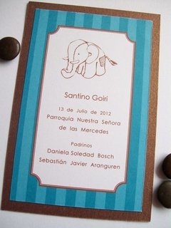 Estampita Montada Rectangular - Con Tutti i Fiocchi