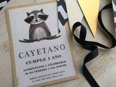 Invitación Simple Rectangular