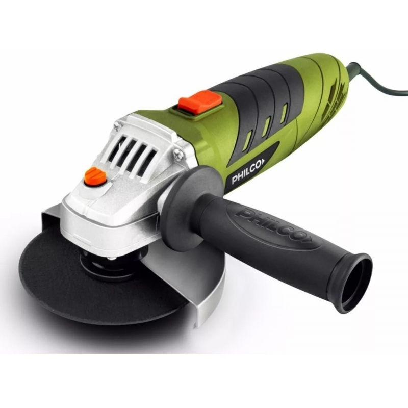 Amoladora Angular Philco 1200w 125mm 8000rpm Botón Bloqueo