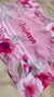 Canga de Praia Personalizada | Estampa Aquarela Rosa - comprar online