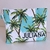 Necessaire Clutch Personalizada | Estampa Coqueiros - comprar online