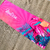 Mini Canga Personalizada Adulto | Estampa Flamingo Tropical