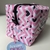 Necessaire Box Personalizada | Estampa Corações Chevron - comprar online