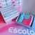 Canga de Praia Personalizada com Mini Pompons | Estampa Floral Azul - Âncora Pink