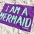 Canga de Praia Personalizada | Estampa Mermaid Roxa e Verde