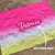 Canga de Praia Personalizada | Estampa Chevron Rosa/Amarelo