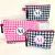 Kit Necessaires Slim Estampa Xadrez Pied de Poule