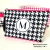 Necessaire Slim M (média) • Xadrez Pied de Poule personalizada