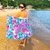 Canga de Praia Personalizada | Estampa Floral Rosa - Âncora Pink