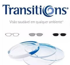 PAR DE LENTES ORMA TRANSTIONS GEN 8 CINZA BLUE UV (ESCURECE NO SOL) - COM GRAU ATÉ - 4 miopia | - 2 astigmatismo | + 4 hipermetropia (cópia) (cópia)