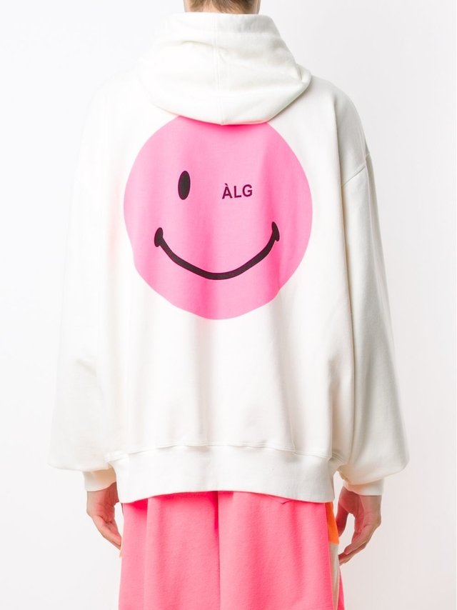 ami smiley moletom com capuz