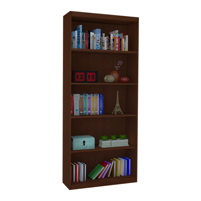 Biblioteca con estantes