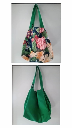 Imagen de bolso reversible en tela.