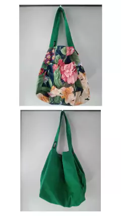 Imagen de bolso reversible en tela.