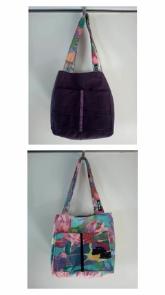 Imagen de bolso reversible en tela.
