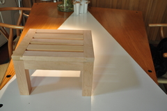 banquito en madera