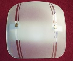 P602 - Plafones En Vidrio Curvo 1 Luz Únicos En El Mercado!! - Metalúrgica Riviello