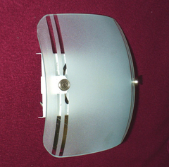 P603 G9/1 - Plafón Vidrio Curvo Para Lámpara De G9. Una Belleza Única - Metalúrgica Riviello