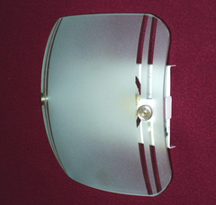 P603 G9/2 - Plafón Vidrio Curvo Para 2 Lámparas De G9. Sin Comparación!! - Metalúrgica Riviello
