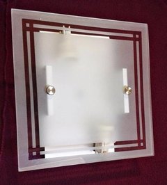 DP1502 - Difusor Para Pared 2 Luces Apto Led O Bc!! Dibujo Único!! - Metalúrgica Riviello
