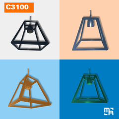 C3100 - COLGANTE DE HIERRO TRAPEZOIDAL, DISTINTO A TODOS!! - comprar online