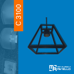 C3100 - COLGANTE DE HIERRO TRAPEZOIDAL, DISTINTO A TODOS!!