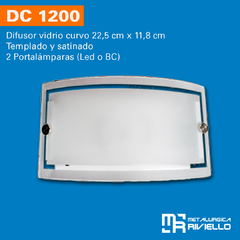 DC1200 - Difusor De Pared Para 2 Luces Apto Led Diseño Único!! - comprar online