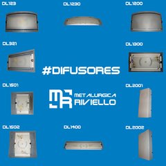 DL2001 - Difusor Chapa con Plaqueta LED CAMBIABLE!! Ideal Pasillo O Hall!! - comprar online