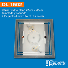 DL1502 - Difusor Chato 2 Plaquetas LED Removibles!! Práctico, Elegante y Original!! - comprar online