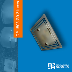 DP1503 G9/2 - Difusor Para Dos Lámparas De G9. Distinto A Lo Que Ves en Internet!!
