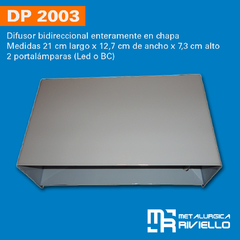 DP2003 - Difusores en chapa para 2 luces. Originales y sin comparación!! - comprar online