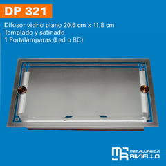 DP321 - Difusores Para Pared En Vidrio Plano Con Un Dibujo Único!! - comprar online