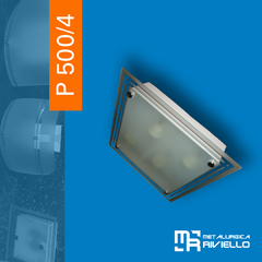 P500/4 - Plafones En Vidrio 30x30 Para 4 Luces Únicos En El Mercado!!