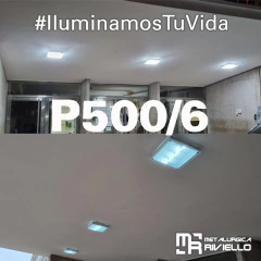 P500/6 - Plafón Vidrio Cuadrado Para 6 Luces Led O Bc Único!! en internet