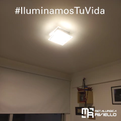 P501 - Plafón Para 2 Luces Led En Vidrio Plano Con Diseño Único!! - comprar online