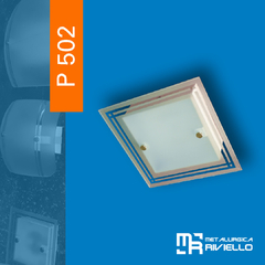 P502 - Plafón Artesanal Para 1 Luz Led O Bc Únicos En El Mercado!!
