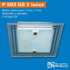 P503 G9/2 - Plafones Para 2 Lámparas De G9. Espectaculares Y Únicos!! - comprar online