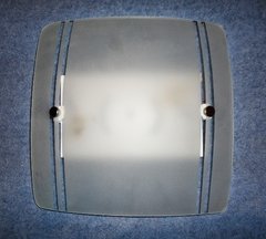 PL601 - Plafones Vidrio Curvo con 2 Plaquetas LED cambiables!! Diferentes a todos!! - Metalúrgica Riviello