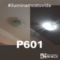 P601 - Único Plafón Para 2 Luces En Vidrio Curvo!!