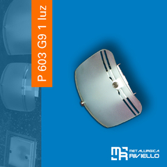 P603 G9/1 - Plafón Vidrio Curvo Para Lámpara De G9. Una Belleza Única