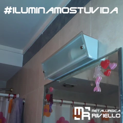 PB400 - Plafón De 2 Luces Para Pared Con 2 Vidrios Ideal Para Baño!! - comprar online