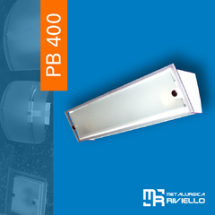 PB400 - Plafón De 2 Luces Para Pared Con 2 Vidrios Ideal Para Baño!!