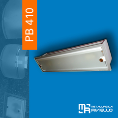 PB410 - Plafón De 2 Luces Para Pared Con 2 Vidrios Rectos!!