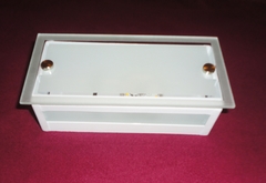 PL411 - Plafón con 2 vidrios y plaqueta de LED removible!! - Metalúrgica Riviello