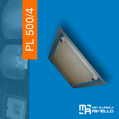 PL500/4 - Plafones Con 4 Plaquetas LED Descartables!! Únicos En El Mercado!!